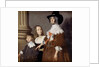 Hester Tradescant and her Stepchildren, John and Frances, c. 1644 by British School