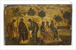 Icon of The Just in Paradise, early 16th century by School Russian
