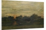 Landscape: Sunset by Charles Francois Daubigny