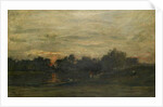 Landscape: Sunset by Charles Francois Daubigny