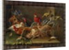 Decorative Still-Life Composition with Birds and Two Bats by Jan van the Elder Kessel