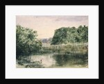 View of a Lake with Trees, 1857 by John William Inchbold