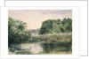 View of a Lake with Trees, 1857 by John William Inchbold