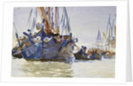 Italian sailing Vessels at Anchor by John Singer Sargent