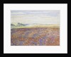 Study of a landscape with a ploughed field, Eragny-sur-Epte, c. 1886 - 1890 by Camille Pissarro