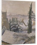East Knoyle Church: Snow, 1917 by Lucien Pissarro