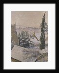 East Knoyle Church: Snow, 1917 by Lucien Pissarro