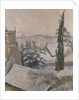 East Knoyle Church: Snow, 1917 by Lucien Pissarro