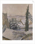 East Knoyle Church: Snow, 1917 by Lucien Pissarro