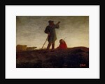 Recalling the Flock, 1866-72 by Jean-Francois Millet