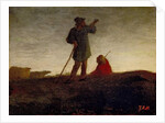 Recalling the Flock, 1866-72 by Jean-Francois Millet