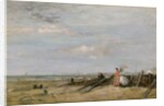 A Beach Scene at Trouville, 1860s by Eugene Louis Boudin