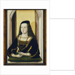 Portrait of a young Woman holding a Flower, late 15th century by Nicolaus Alexander Mair von (attr.) Landshut