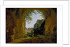 A View of a Garden, seen from within a Roman Vault, 1802 - 1824 by Francois-Marius Granet