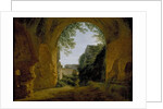 A View of a Garden, seen from within a Roman Vault, 1802 - 1824 by Francois-Marius Granet