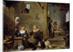 A Distillery with an elderly Man buying Gin from a Woman, c. 1640-49 by David the Younger Teniers