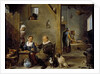 A Distillery with an elderly Man buying Gin from a Woman, c. 1640-49 by David the Younger Teniers