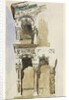 Part of the Façade of the destroyed Church of San Michele in Foro, Lucca, sketched in Colour, 30 June - 1 July 1846 by John Ruskin