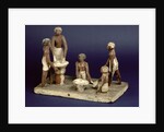 Model of five men brewing by Egyptian 11th Dynasty