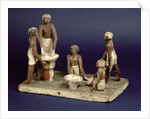 Model of five men brewing by Egyptian 11th Dynasty