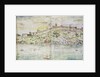 Panoramic View of Tarragona, Spain by Anthonis van den Wyngaerde