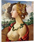 Copy of 'Portrait of Simonetta Vespucci', by Piero di Cosimo by Konstantin Andreevic Somov