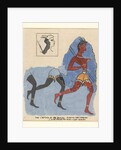 Fragments of a fresco from Knossos, with modern restorations; soldiers at the run, c.1450-1400 BC by Greek school