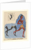 Fragments of a fresco from Knossos, with modern restorations; soldiers at the run, c.1450-1400 BC by Greek school