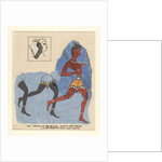 Fragments of a fresco from Knossos, with modern restorations; soldiers at the run, c.1450-1400 BC by Greek school