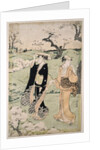 Cherry blossom viewing at Mount Asuka, 1785 by Torii Kiyonaga