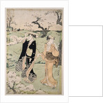 Cherry blossom viewing at Mount Asuka, 1785 by Torii Kiyonaga