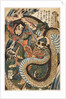 Ch?senko Teitokuson attacked by a snake on a mountain path, 1827-30 by Utagawa Kuniyoshi