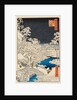 Yūhi Hill and Drum Bridge at Meguro, 1857 by Ando or Utagawa Hiroshige