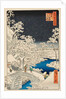 Yūhi Hill and Drum Bridge at Meguro, 1857 by Ando or Utagawa Hiroshige