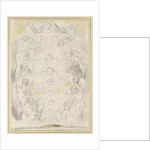 The Deity, from whom proceed the Nine Spheres by William Blake