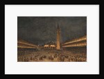 A Night Procession in the Piazza San Marco, 1750-60 by Francesco Guardi