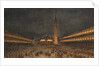 A Night Procession in the Piazza San Marco, 1750-60 by Francesco Guardi