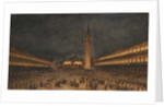 A Night Procession in the Piazza San Marco, 1750-60 by Francesco Guardi