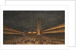 A Night Procession in the Piazza San Marco, 1750-60 by Francesco Guardi