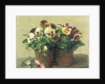 Still Life of Pansies and Daisies, 1889 by Ignace Henri Jean Fantin-Latour