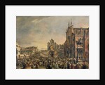 Pope Pius VI Blessing the Multitude on the Campo SS. Giovanni and Paolo, 18th century by Francesco Guardi