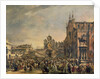 Pope Pius VI Blessing the Multitude on the Campo SS. Giovanni and Paolo, 18th century by Francesco Guardi