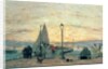 The Jetty at Trouville: Sunset, 1864 by Eugene Louis Boudin