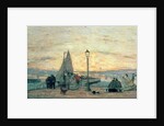 The Jetty at Trouville: Sunset, 1864 by Eugene Louis Boudin