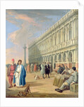 Venice: The Piazzetta with Figures, 18th century by Luca Carlevaris