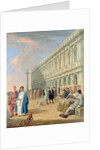 Venice: The Piazzetta with Figures, 18th century by Luca Carlevaris
