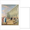 Venice: The Piazzetta with Figures, 18th century by Luca Carlevaris