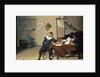 Interior of a Room with a Man Seated at a Table, 17th century by Jan Davidsz. de Heem