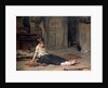 Girl by the Fireside, 1867 by Frank Holl