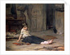Girl by the Fireside, 1867 by Frank Holl